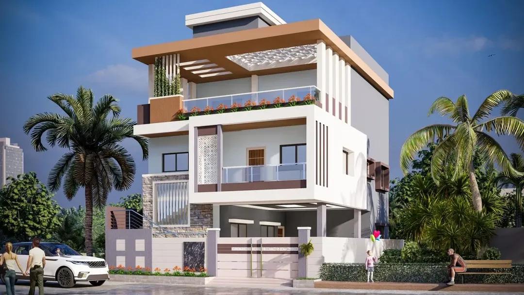Exterior_painting Ideas for Villas and Bungalows | Swapnapurti Paints